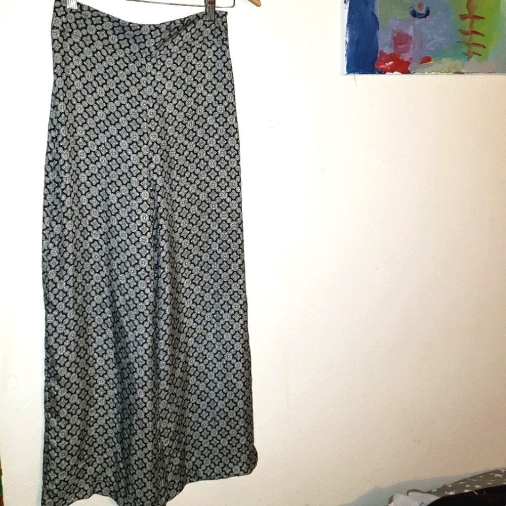 Zara Woman vegan palazzo pants